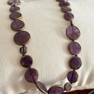 Elegant Amethyst Beaded Necklace